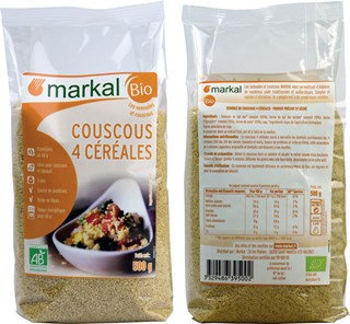 Markal Couscous 4 granen met harde tarwe bio 500g - 1089